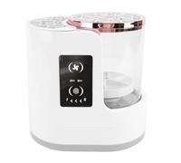 Electric Makeup Brush Cleaner, Clear View 850RPM 2H 5H Timer Detachable Makeup Brush Cleaner Dryer Machine for Various Size Brushes with ABS Material 6W Power