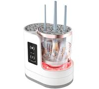 Electric Makeup Brush Cleaner Machine - 3 In 1 Automatic Make Up Brushes Cosmetic Sponge Cleanser Dryer and Storage - Simply Quick Easy Cleaning Washer for Clean Hygienic Cosmetics & Beauty Essentials
