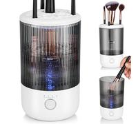 Electric Makeup Brush Cleaner Machine, 4 Timer Settings Cosmetic Brush Cleaner, Make Up Brush Cleaner Cleanser for All Size Brushes, Automatic Beauty Tool - Great Gift for Women