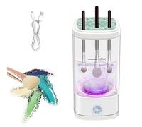 Electric Makeup Brush Cleaner Machine - Automatic Spinning Make Up Brush Cleaner for Travel Home Use, 8000rpm Powerful cleaning without damaging the bristles, Elastic cover with different sizes holes