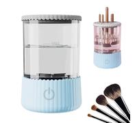 Electric Makeup Brush Cleaner Machine, Cosmetic Brush Cleaner, Automatic Cosmetic Brush Cleaner for All Size Beauty Makeup Brushes, Gift for Women, Friend, Christmas (Blue)