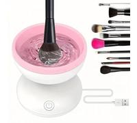 Electric Makeup Brush Cleaner Machine - Portable Automatic USB Cosmetic Brushes Cleaner Cleanser Tool for All Size Beauty Makeup Brush Set, Liquid Foundation, Contour, Eyeshadow, Blush Brush