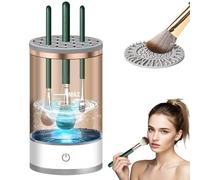 Electric Makeup Brush Cleaner Machine, Professional Automatic Cosmetic Brush Cleaner for Fast and Deep Cleaning, Compatible with All Brush Sizes