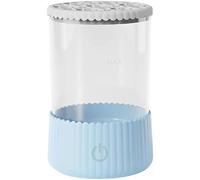 Electric Makeup Brush Cleaner Machine, Spinning Brush Washer Cleanser, Portable USB Rechargeable Cosmetic Brushes Cleaning Tool, Transparent Cup, Top Multi-Holes for Deep Washing