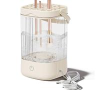 Electric Makeup Brush Cleaner Machine, USB Automatic Makeup Brush Cleaner, Hand Free Cosmetic Brushes Cleaner Set for Cleaning and Drying, Deep Cleaning Brush Cleaner for All Size Makeup Brushes