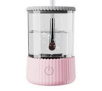 Electric Makeup Brush Cleaner, Makeup Brush Cleaner - Cosmetic Brush Cleaner | 2 in 1 Makeup Brush Dryer and Washer, Automa Clean and Dry, pink, Fare riferimento alla descrizione, Please refer to
