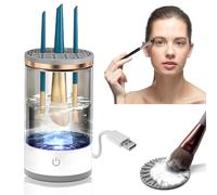 Electric Makeup Brush Cleaner - Quick and Efficient Deep Cleaning for All Brush Types,Automatic Cosmetic Brush Cleaner Makeup Brush with Brush Clean Mat,Beauty Tool for Women Travel