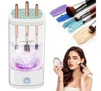Electric Makeup Brush Cleaner,Quick Efficient Makeup Cleaner For Cleaning and Drying All Brush Types, Portable Automatic Makeup Brush Cleaning Solution for Beauty Lovers
