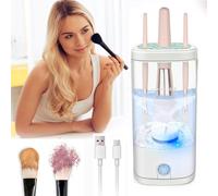Electric Makeup Brushes Cleaner, Automatic Spinning Brush Cleaner with UV Rays, USB Makeup Brushes Cleaning Machine for All Size Makeup Brush for Cleaning and Drying, Gift for Women Wife Friend