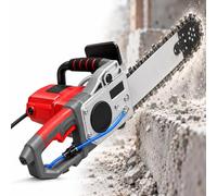 Electric Masonry Cutter, 5800W/6500W Chainsaw | 14/19in Cutting Depth, 2 Diamond Chains, 2 Guide Bars, For Concrete, Granite, Brick(14 In)