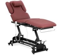 Electric Massage Table 3 Motors 300 W 185 x 67 x 62 84 cm 200 kg Black/bordeaux - Electric Massage Tables by Physa Black,Red wine
