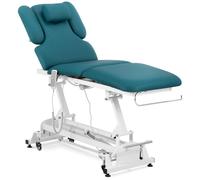 Electric Massage Table 3 Motors 300 W 185 x 67 x 62 84 cm 200 kg White/turquoise - Electric Massage Tables by Physa Turquoise