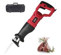 Electric Meat Bone Saw - Anti-Slip Handle with Shock-Absorbing Grip for Easy Cutting of Beef, Lamb, Bacon, and Frozen Fish - Commercial and Home Use