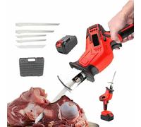 Electric Meat Bone Saw, Handheld Electric Butcher Saws, with 4 Blades and Storage Box, Professional Handheld ButcherSaw