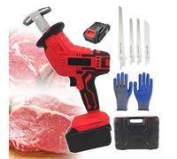 Electric Meat Cutting Saw, Portable Handheld Reciprocating Bone Cutter for Commercial and Domestic Use, Ideal for Cutting Pig Bones and Other Materials