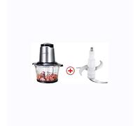 Electric Meat Grinder-1.8L Electric Mini Food Chopper Food Processor Meat Grinder,Stainless Steel Kitchen Mincer for Meat, Vegetables, Fruits