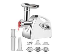 Electric Meat Grinder, 2800W Max Power, Heavy Duty with 3 Cutting Plates, Reverse Function for Easy Cleaning, Ideal for Home Kitchen and Professional Use
