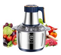 Electric Meat Grinder 500W, 5L Food Chopper with 6 Blades, 5 Adjustable Speeds, Perfect for Kitchen Cooking, Baby Food and Pet Meals