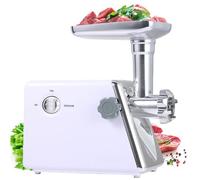 Electric Meat Grinder,Bone and Meat Grinders,800W Stainless Steel Food Mincer, 3 Different Cutting Plates,Sausage Stuffer for Home Kitchen Use - Powerful & Efficient