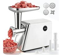 Electric Meat Grinder, Fast Meat Mincer Machine with Stainless Steel Blades, 3 Grinding Plates, 3 Sausage Maker, Kibbe Attachment, Food Grinder for Home Kitchen Commercial Use