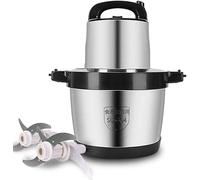 Electric Meat Grinder with 4 Sharp Blades, 1000W Power, 6L Capacity, Stainless Steel for Efficient Food Mincing, Grinding Vegetables and Meat