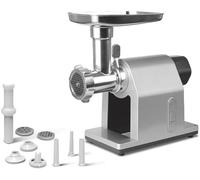 Electric Meat Grinder with Sausage Stuffer - 3 Cutting Plates for Home Kitchen Meat Processing