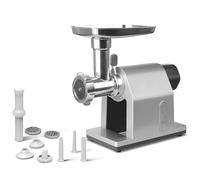 Electric Meat Grinder with Sausage Stuffer and 3 Grinding Plates for Home Kitchen Use