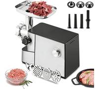 Electric Meat Mincer and Sausage Maker, Multifunctional Kitchen Appliance with Reverse Function and Easy-Grip Control