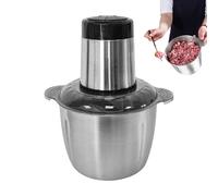 Electric Meat Mincer - Versatile Food Processor | Chopper with 2L Stainless Steel Container & Multiple Blending | For Home Cooks, Kitchen, Mincing Meat, Shredding Garlic