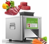 Electric Meat Slicer and Shredder Machine, High Efficiency 330Lbs/H for Fresh Meat Processing, Stainless Steel Design for Durability and Hygiene
