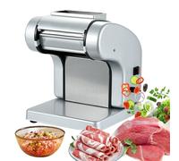 Electric Meat Slicer with Reverse Function, High Productivity for Commercial Use, Stainless Steel Cutter for Cooked and Raw Meat, Vegetables