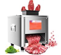 Electric Meat Slicer with Stainless Steel Blade for Kitchen and Commercial Use - Perfect for Deli, Food Prep, and Culinary Tasks