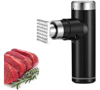 Electric Meat Tenderizer Tool, Handheld Tenderizing Machine with Stainless Steel Heads, 25W, 6 Adjustable Levels for Beef, Chicken, Pork, USB Charging, 49 Needles(Black)