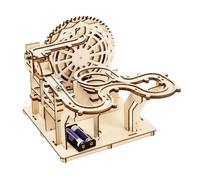 Electric Mechanical Steel Ball Run Track Model Set Dynamic Energy Experiment Physics Teaching Tool for Students Learning Wooden Building Toy