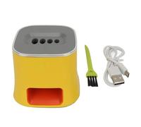 Electric Melon Seed Cracking Machine, Stainless Steel Electric Sheller Opener, Automatic Peeler for Sunflower Pumpkin Seeds, USB Rechargeable with Non Slip Pad, Portable Nut Cracke (Yellow)