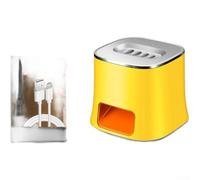 Electric Melon Shelling Machine Automatic Sunflower Peeler USB-C Rechargeable Nut Separator for Home Snacking 8.2x7.1cm(yellow)