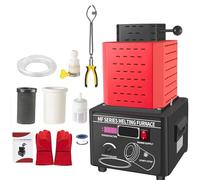 Electric Melting Furnace, 5000W Digital Smelting Furnace, 2kg/3kg Gold Refining Kit for Jewelry Casting