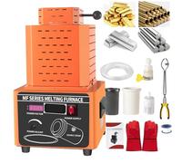 Electric Melting Furnace 5000W for Gold and Metal Smelting, 2912℉ with Graphite Crucible, Fast 3-5 Min Melting Time, Mini Medium Frequency Casting Kit