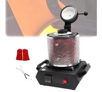 Electric Melting Furnace Kit with Graphite Crucible and Safety Gear for Metal Casting and Scrap Melting