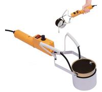 Electric Melting Pot, 300W Portable Metal Furnace with 65mm Crucible, 150-450℃ Range for DIY Fishing Weights and Jewelry