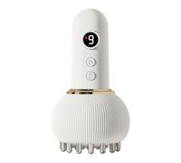 Electric Meridian Brush，Lymphatic Drainage Massager, Cellulite Massage Tool Reduces Stretch Marks for Legs, Arms, Belly - Body Sculpting Device(White)