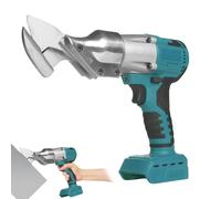 Electric Metal Scissors Compatible with Makita 21V Battery, Cordless Electric Metal Shears with Infinitely Variable Speed, LED Light, for Cutting 1mm/2mm Still, Metal, Iron, Cardboard (No Battery)