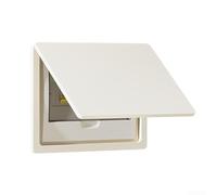 Electric meter box and weak current box cover with flip top access, decorative distribution box solution designed for living room and home electrical setups (A)