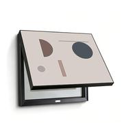 Electric Meter Box Cover Decorative,Wall-Mounted Concealed Distribution,Modern Circuit Breaker Decorative Art,Fuse Box Cover,Creative Hanging Circuit Breaker Panel(Black-G,30cm*40cm(11.8 * 15.8IN))