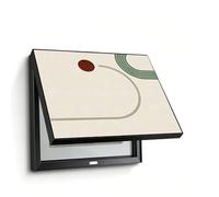 Electric Meter Box Cover Decorative,Wall-Mounted Concealed Distribution,Modern Circuit Breaker Decorative Art,Fuse Box Cover,Creative Hanging Circuit Breaker Panel(Black-E,50cm*70cm(19.7 * 27.6IN))