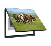 Electric Meter Box Cover, Weatherproof Wall Mounted Panel with Artistic Design for Indoor and Outdoor Use