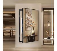 Electric Meter Box Decorative Painting Breaker Box Cover Decorative, Wall Mounted for Breaker Electrical Panel Fuse Switch(Black 1,50 * 100CM/19.7 * 39.4in)