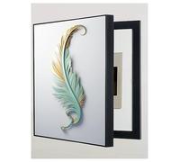 Electric Meter Box Decorative Painting, Breaker Box Decorative Cover Electrical Panel Cover for Indoor Outdoor Breaker Hiding Panels(1,LEFT-OPEN_50X70CM/19.7X27.5IN)