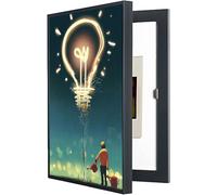 Electric Meter Box Decorative Painting Hide Distribution Cover Decoration Creative Hanging Picture Wall Mounted for Breaker Electrical Panel Fuse Switch,23,55 * 65cm