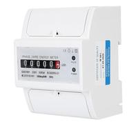 Electric Meter, High Accuracy Single Phase Electric Power Meter Electricity Usage Monitor Easy Installation for Home Industrial